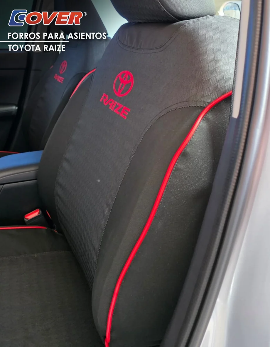 Forros para asientos traseros Toyota Raize – Cover, protectores de asiento resistentes y ajustados.