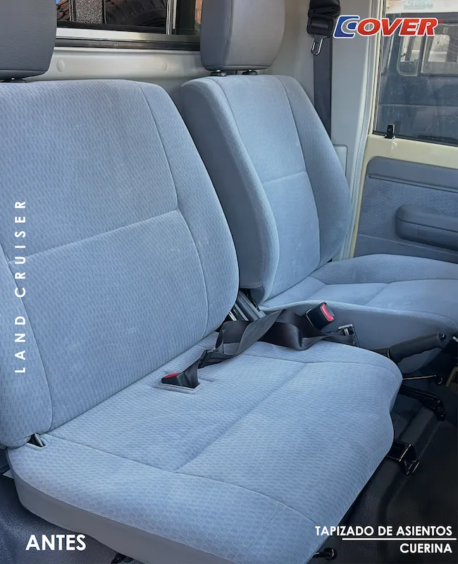 Tapizado de asientos en cuerina Toyota Land Cruiser
